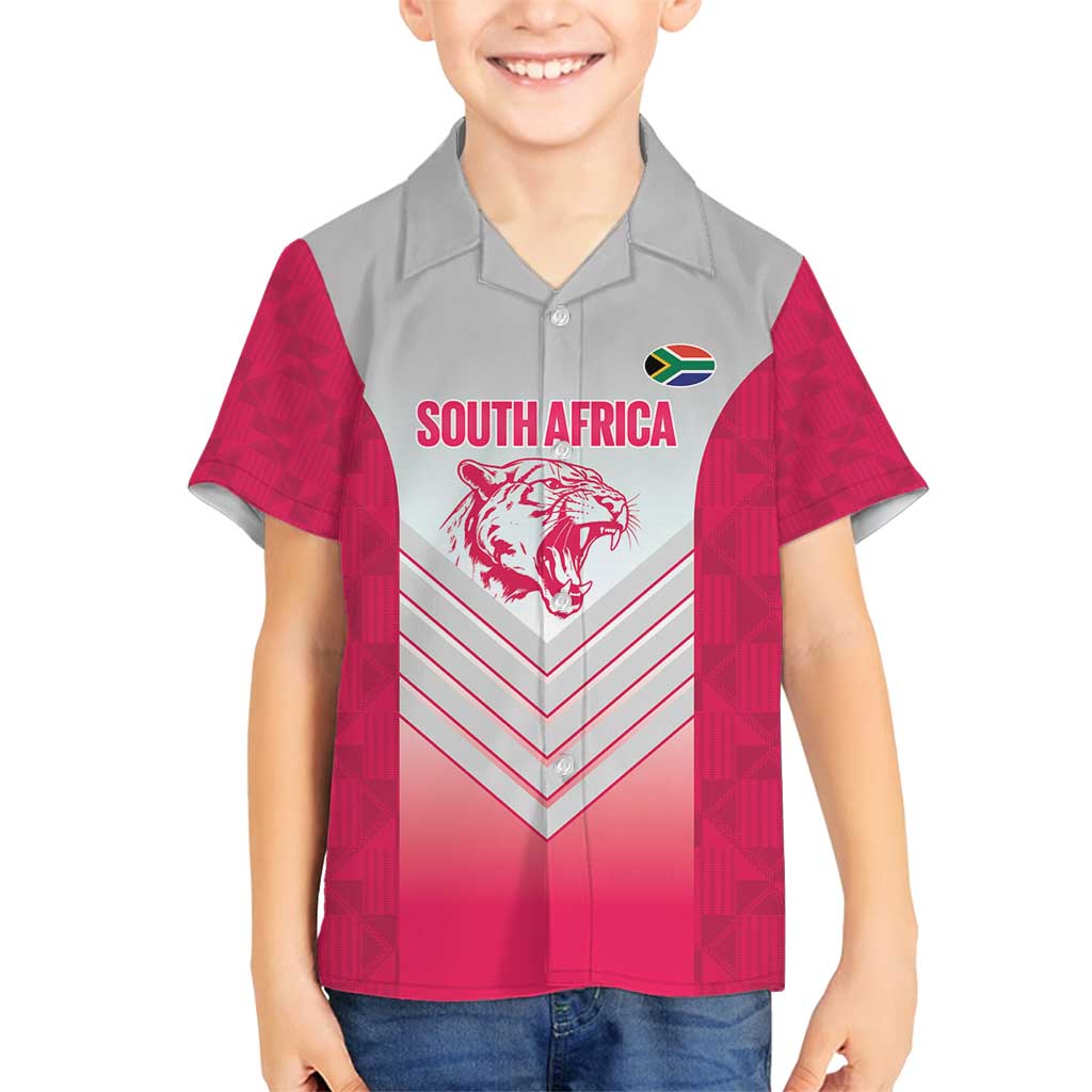 South Africa Rugby Custom Family Matching Puletasi and Hawaiian Shirt Come On Puma African Pattern