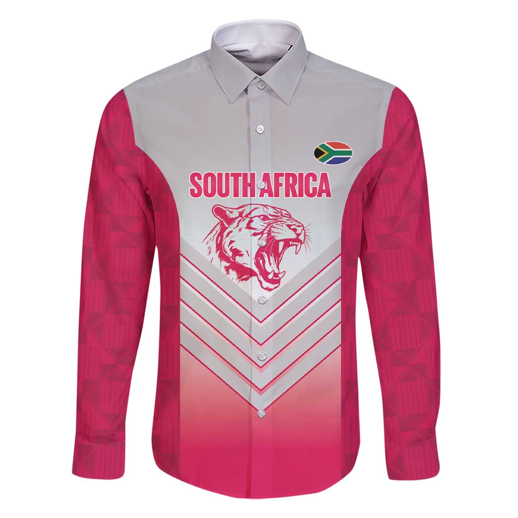 South Africa Rugby Custom Family Matching Short Sleeve Bodycon Dress and Hawaiian Shirt Come On Puma African Pattern
