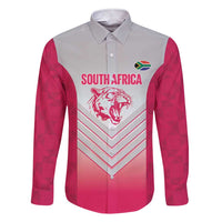 South Africa Rugby Custom Family Matching Short Sleeve Bodycon Dress and Hawaiian Shirt Come On Puma African Pattern