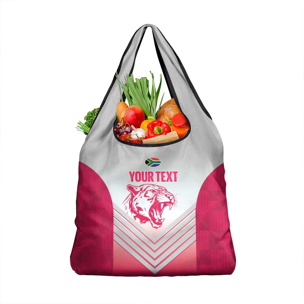 South Africa Rugby Custom Grocery Bag Come On Puma African Pattern