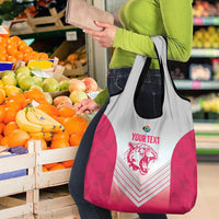 South Africa Rugby Custom Grocery Bag Come On Puma African Pattern