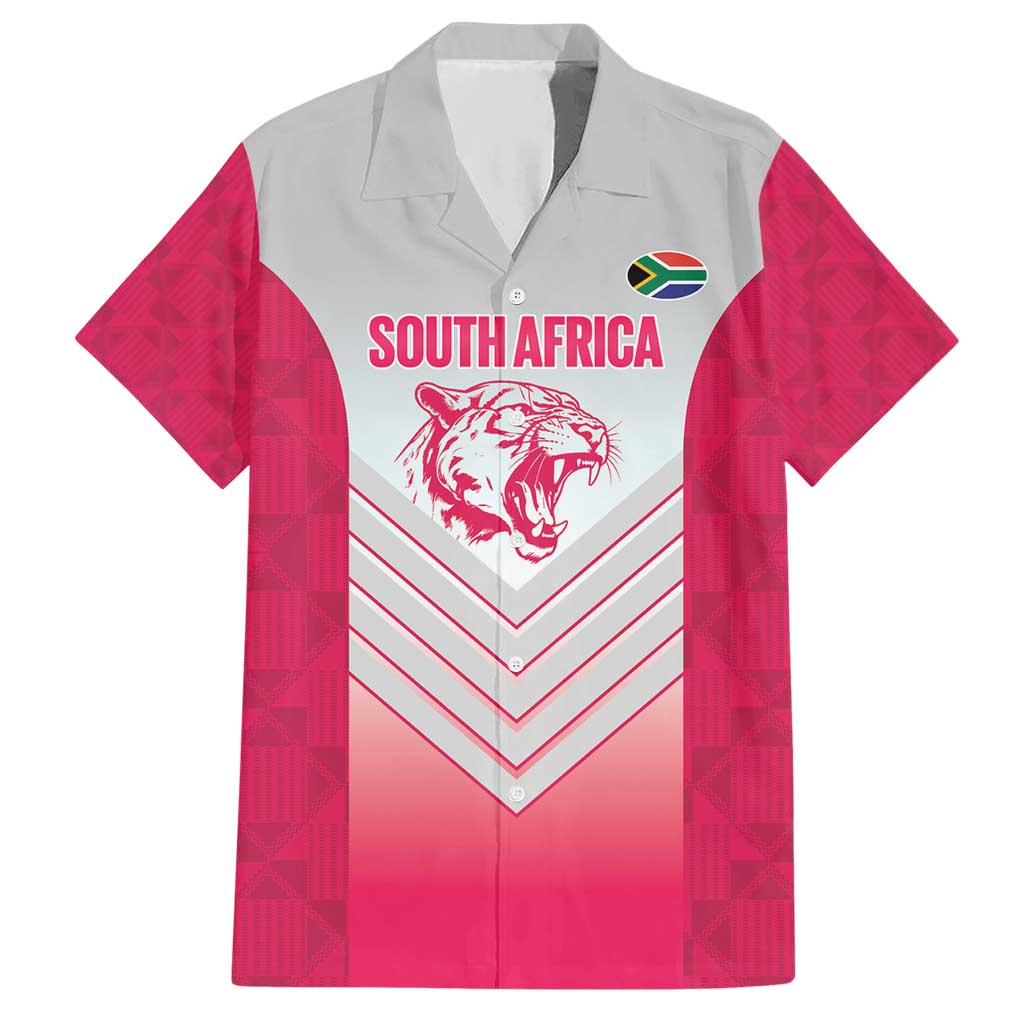 South Africa Rugby Custom Hawaiian Shirt Come On Puma African Pattern