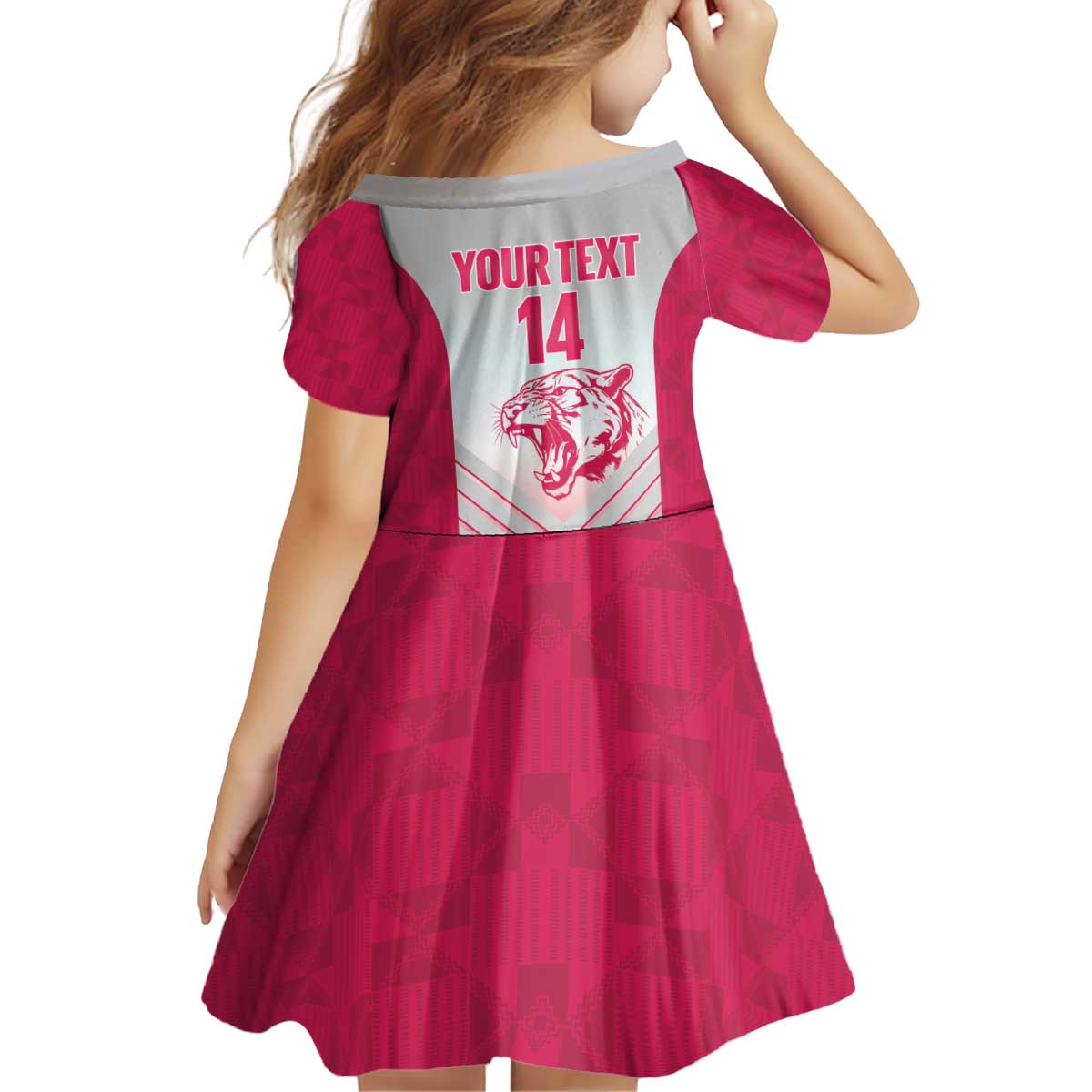 South Africa Rugby Custom Kid Short Sleeve Dress Come On Puma African Pattern