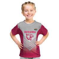 South Africa Rugby Custom Kid T Shirt Come On Puma African Pattern
