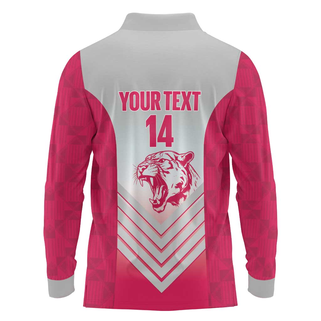 South Africa Rugby Custom Long Sleeve Polo Shirt Come On Puma African Pattern