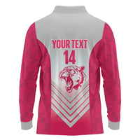 South Africa Rugby Custom Long Sleeve Polo Shirt Come On Puma African Pattern