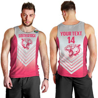 South Africa Rugby Custom Men Tank Top Come On Puma African Pattern