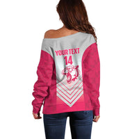 South Africa Rugby Custom Off Shoulder Sweater Come On Puma African Pattern