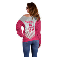 South Africa Rugby Custom Off Shoulder Sweater Come On Puma African Pattern