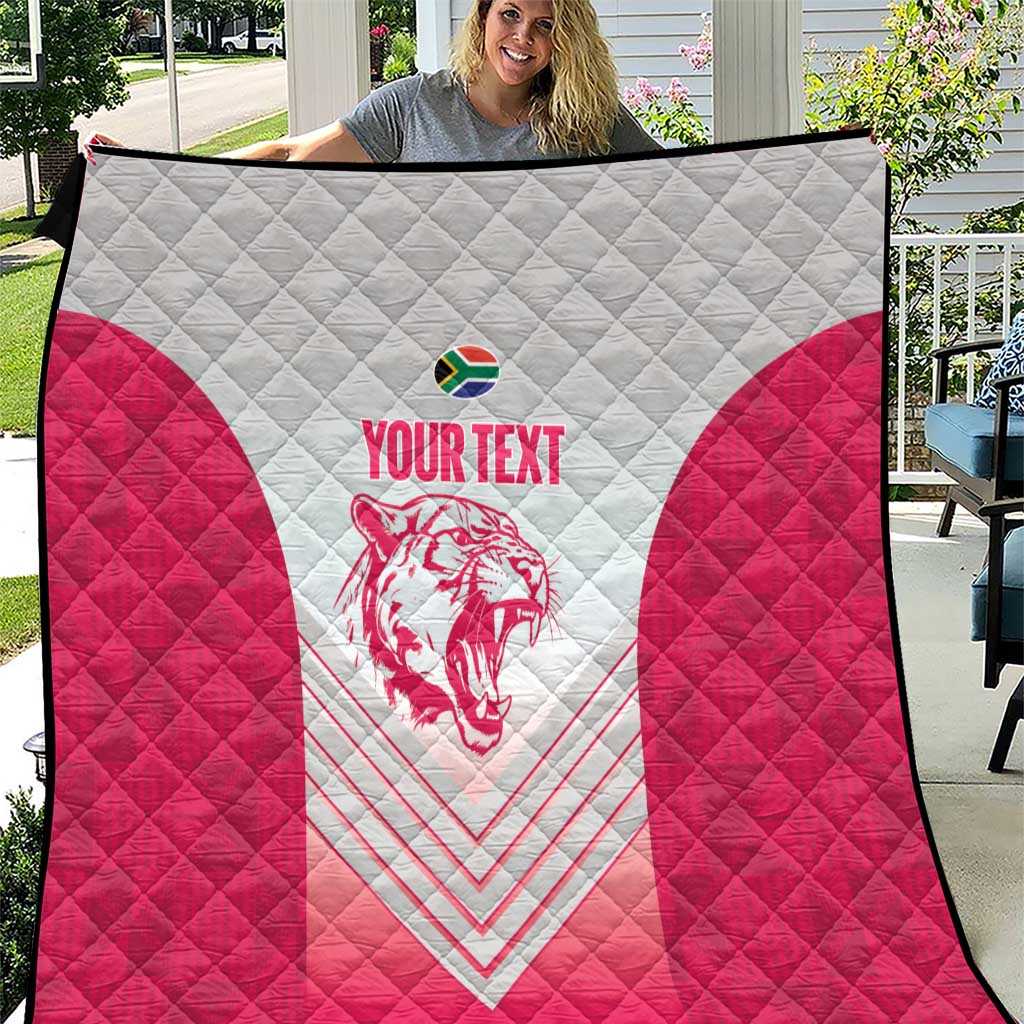 South Africa Rugby Custom Quilt Come On Puma African Pattern