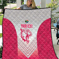 South Africa Rugby Custom Quilt Come On Puma African Pattern