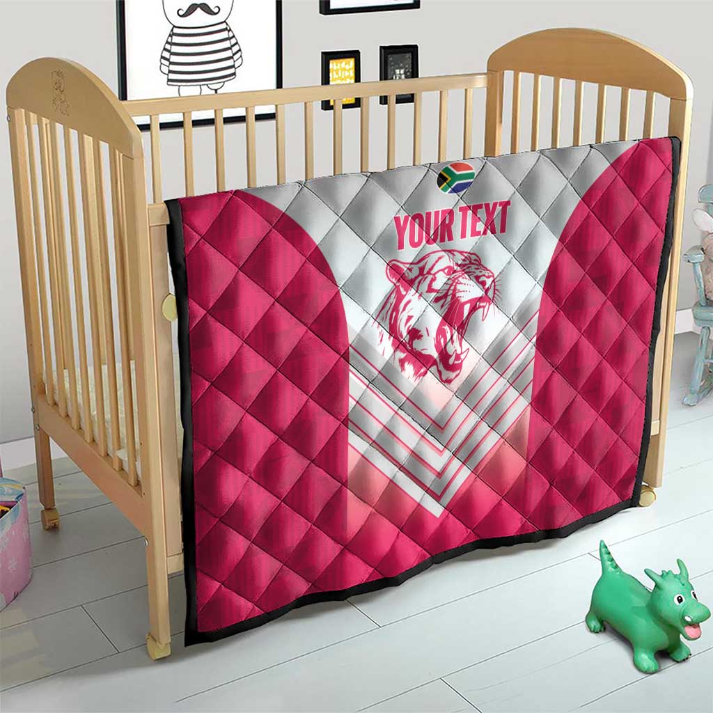 South Africa Rugby Custom Quilt Come On Puma African Pattern