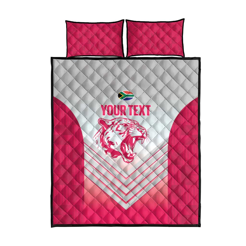 South Africa Rugby Custom Quilt Bed Set Come On Puma African Pattern