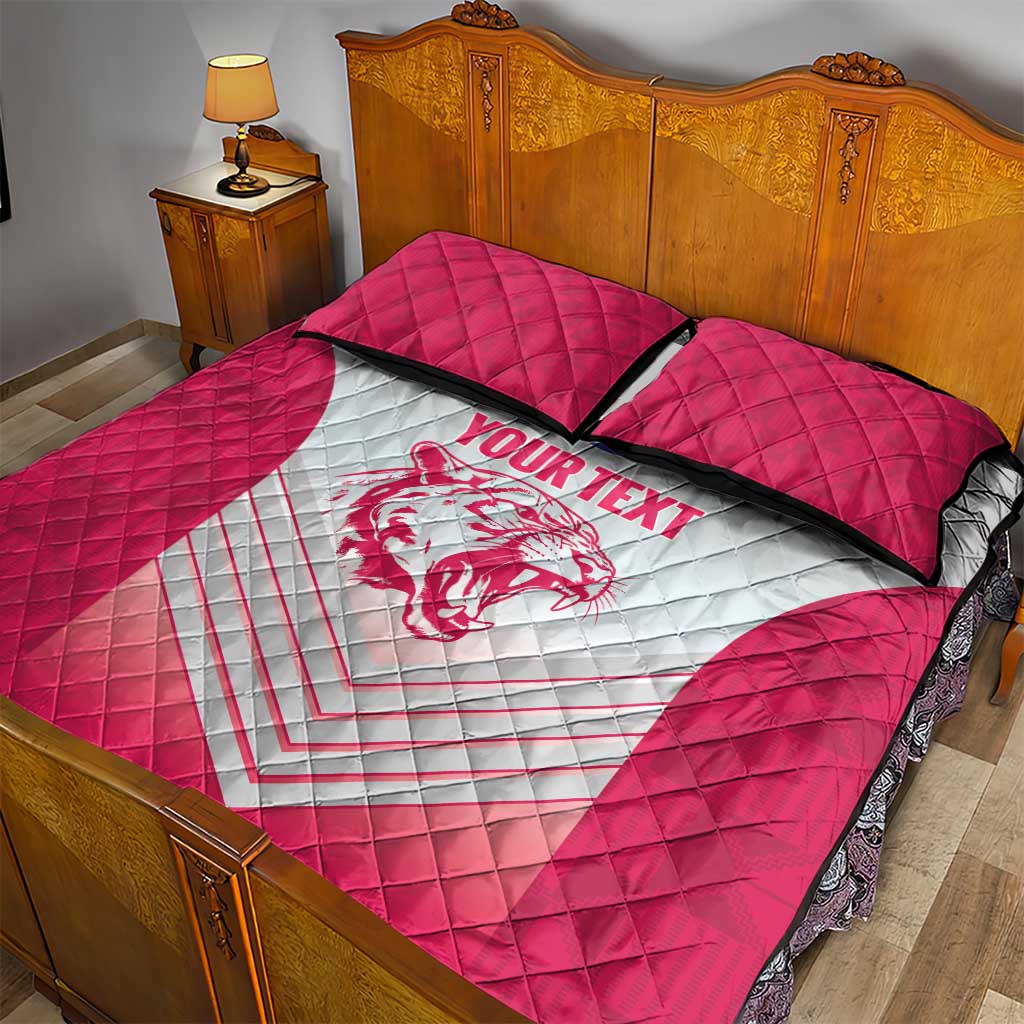 South Africa Rugby Custom Quilt Bed Set Come On Puma African Pattern