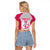 South Africa Rugby Custom Raglan Cropped T Shirt Come On Puma African Pattern