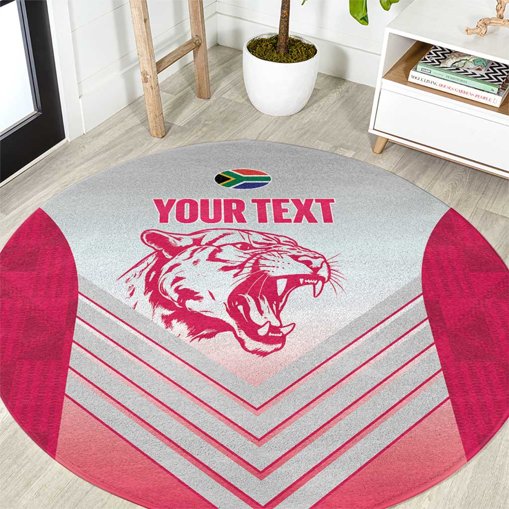 South Africa Rugby Custom Round Carpet Come On Puma African Pattern