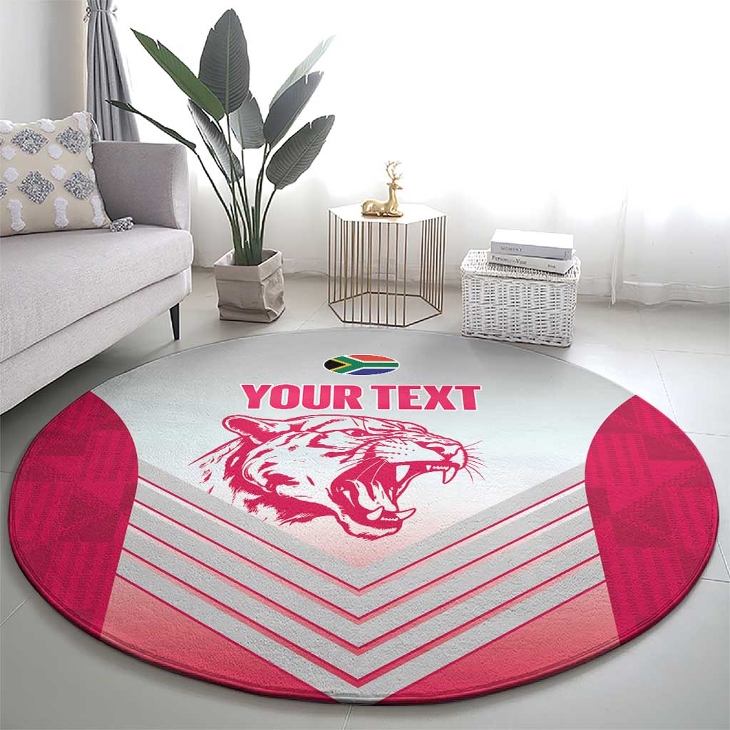South Africa Rugby Custom Round Carpet Come On Puma African Pattern