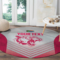 South Africa Rugby Custom Round Carpet Come On Puma African Pattern