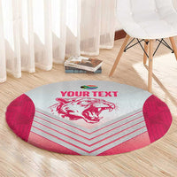 South Africa Rugby Custom Round Carpet Come On Puma African Pattern