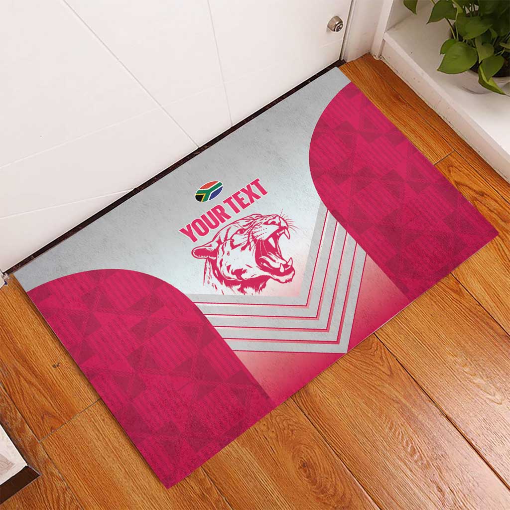 South Africa Rugby Custom Rubber Doormat Come On Puma African Pattern