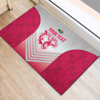 South Africa Rugby Custom Rubber Doormat Come On Puma African Pattern