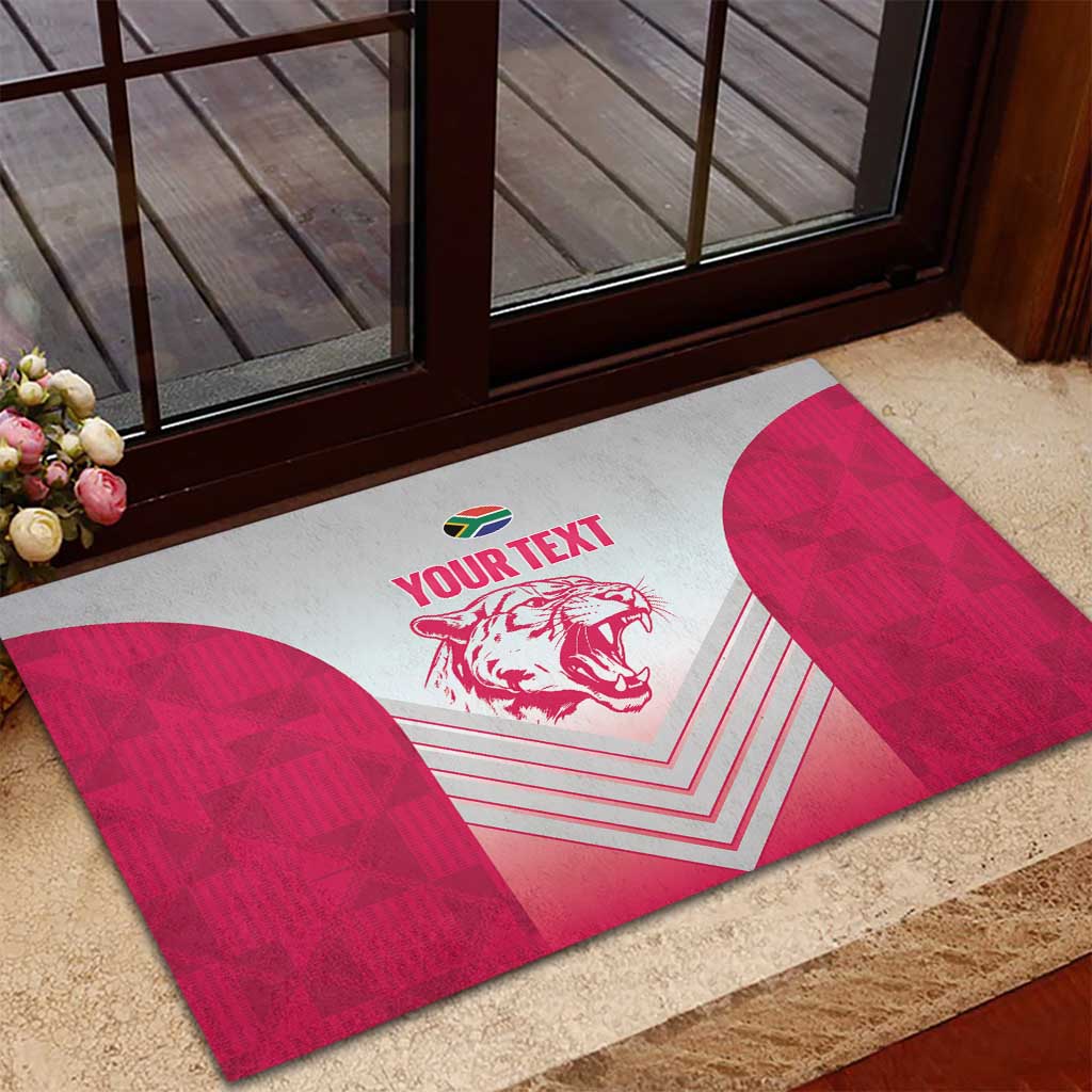 South Africa Rugby Custom Rubber Doormat Come On Puma African Pattern