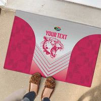 South Africa Rugby Custom Rubber Doormat Come On Puma African Pattern