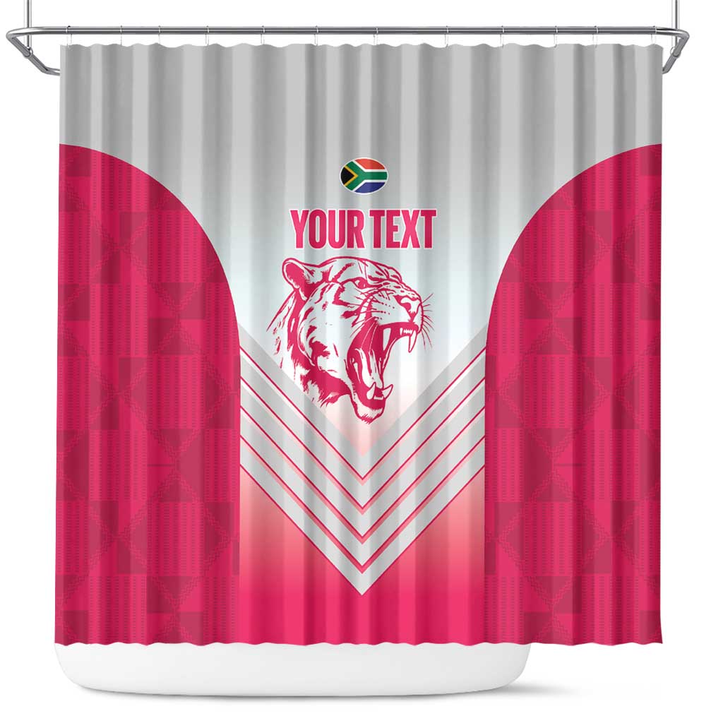 South Africa Rugby Custom Shower Curtain Come On Puma African Pattern