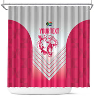 South Africa Rugby Custom Shower Curtain Come On Puma African Pattern