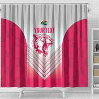 South Africa Rugby Custom Shower Curtain Come On Puma African Pattern