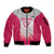 South Africa Rugby Custom Sleeve Zip Bomber Jacket Come On Puma African Pattern