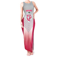 South Africa Rugby Custom Tank Maxi Dress Come On Puma African Pattern