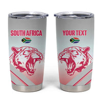 South Africa Rugby Custom Tumbler Cup Come On Puma African Pattern