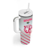 South Africa Rugby Custom Tumbler With Handle Come On Puma African Pattern