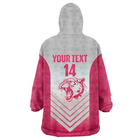 South Africa Rugby Custom Wearable Blanket Hoodie Come On Puma African Pattern