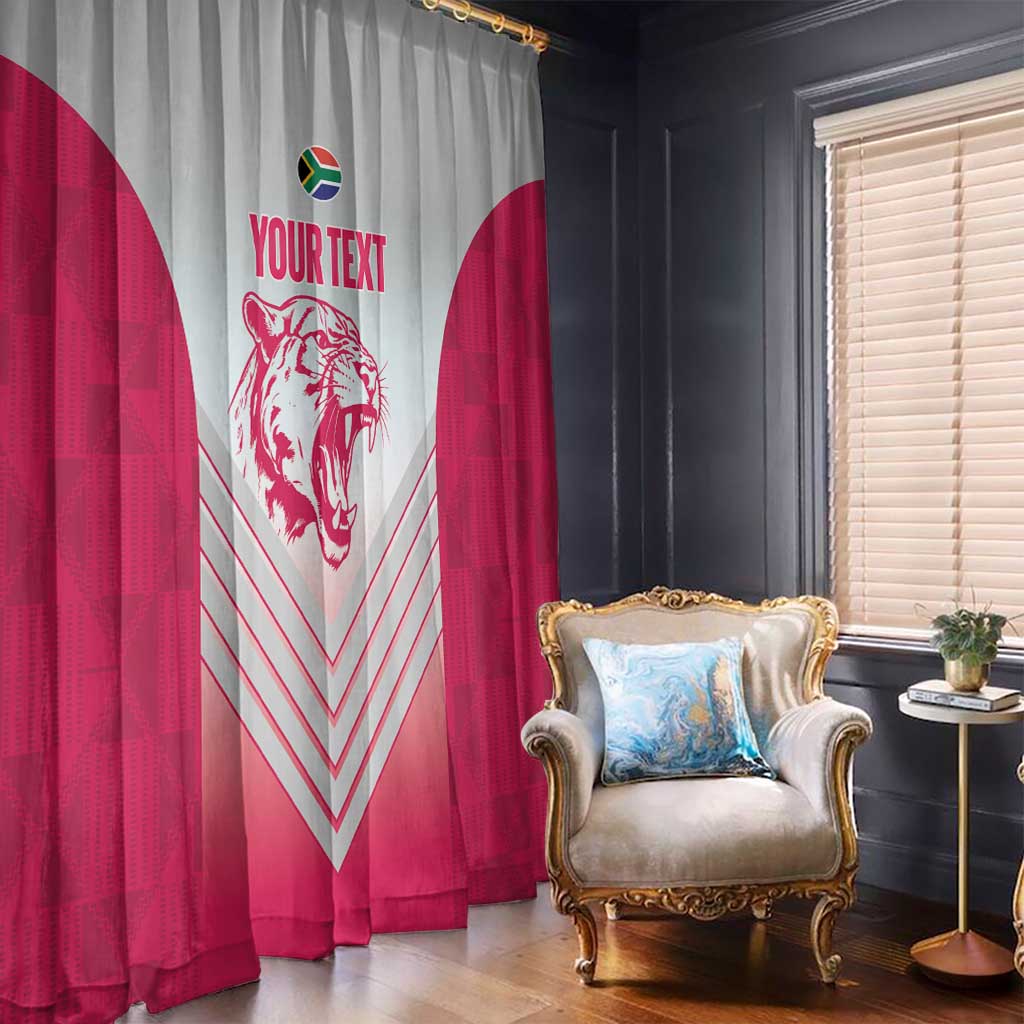 South Africa Rugby Custom Window Curtain Come On Puma African Pattern