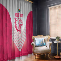 South Africa Rugby Custom Window Curtain Come On Puma African Pattern