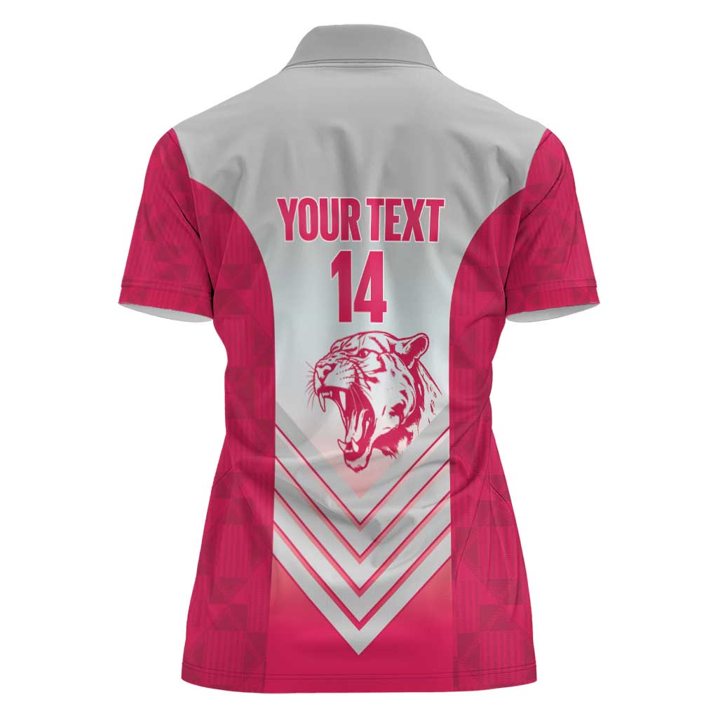 South Africa Rugby Custom Women Polo Shirt Come On Puma African Pattern