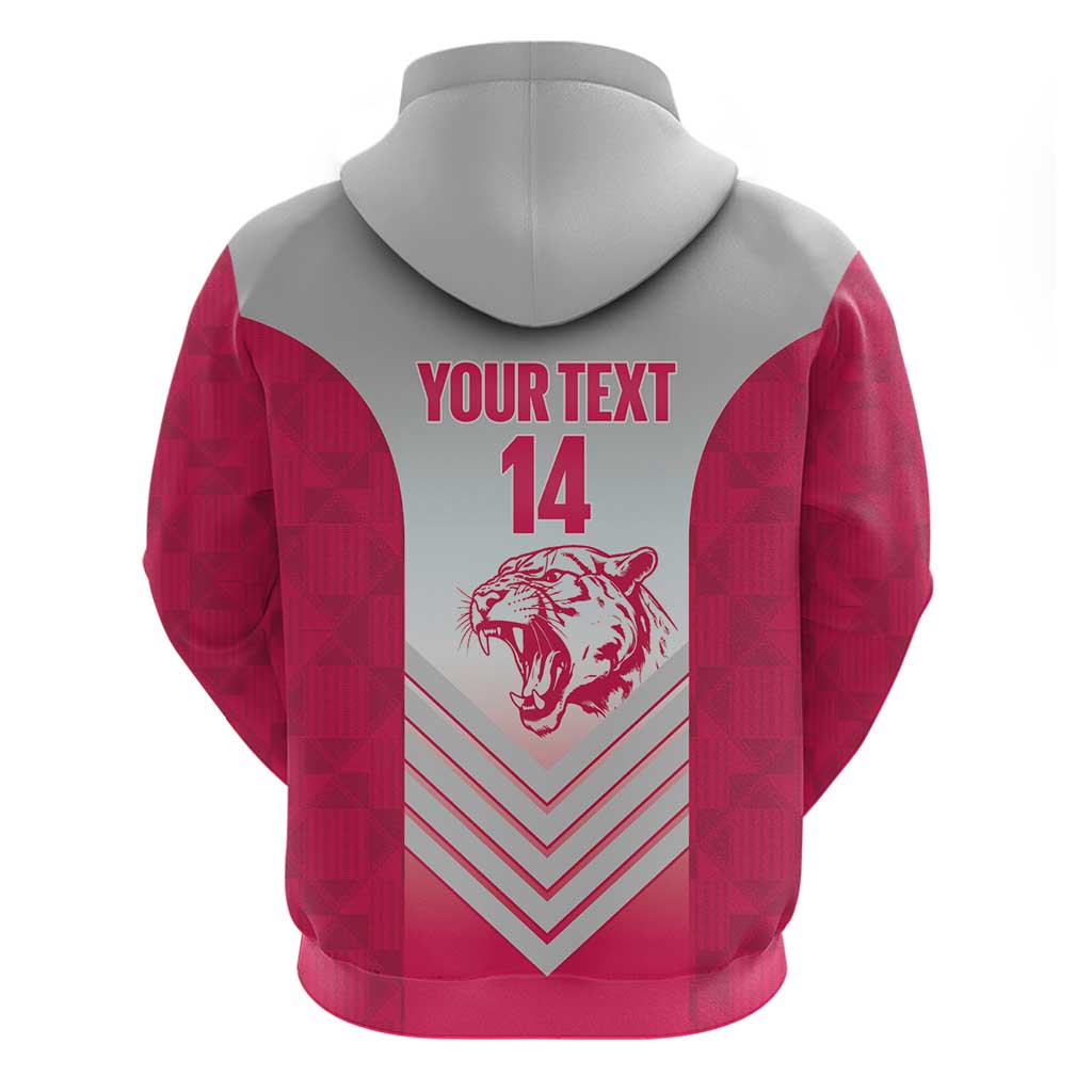 South Africa Rugby Custom Zip Hoodie Come On Puma African Pattern