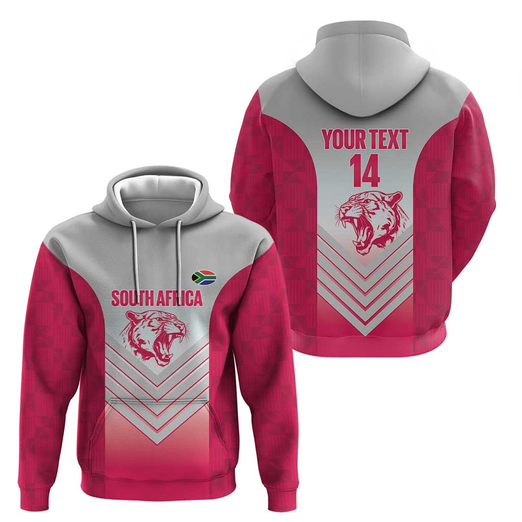 South Africa Rugby Custom Zip Hoodie Come On Puma African Pattern
