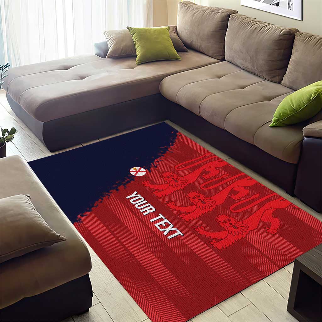 Custom Jersey Cricket Area Rug Go Jer Lions - Wonder Print Shop
