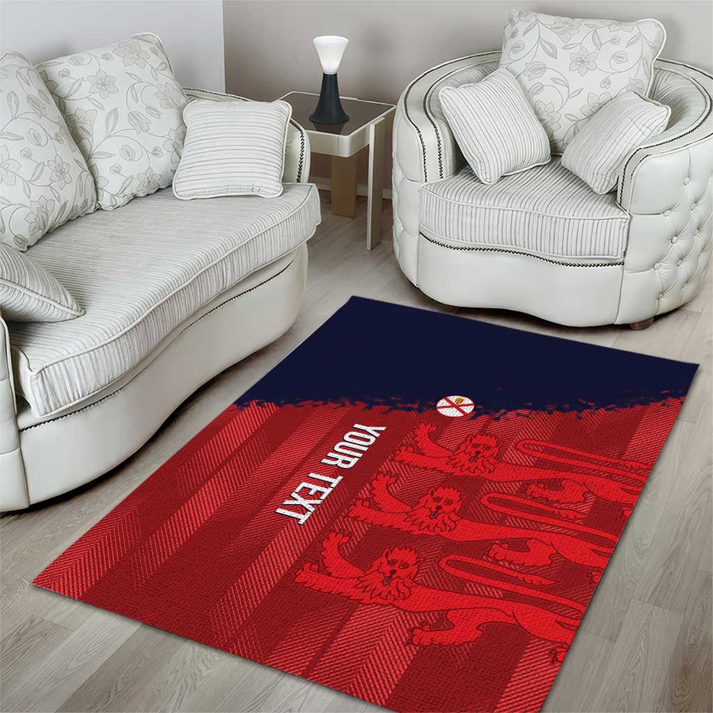 Custom Jersey Cricket Area Rug Go Jer Lions - Wonder Print Shop