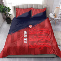 Custom Jersey Cricket Bedding Set Go Jer Lions - Wonder Print Shop