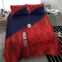 Custom Jersey Cricket Bedding Set Go Jer Lions - Wonder Print Shop