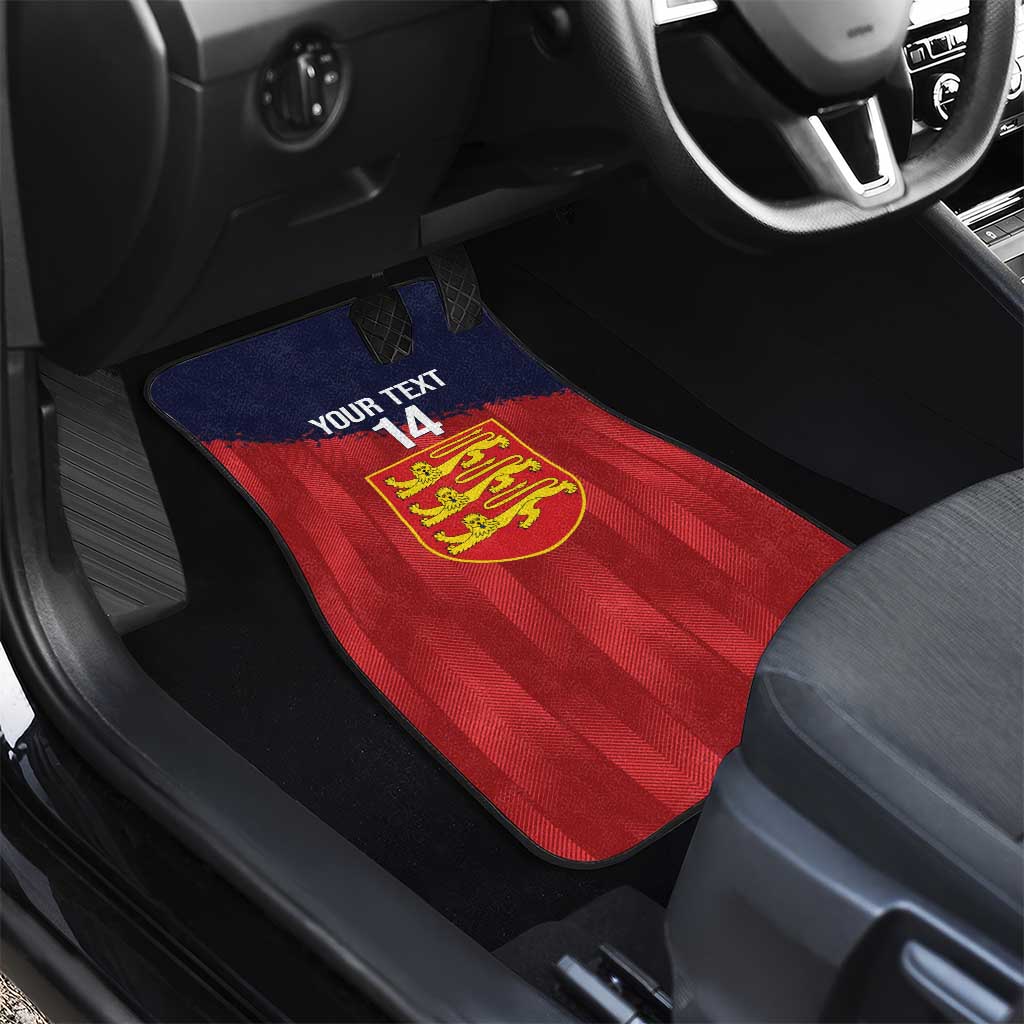 Custom Jersey Cricket Car Mats Go Jer Lions - Wonder Print Shop
