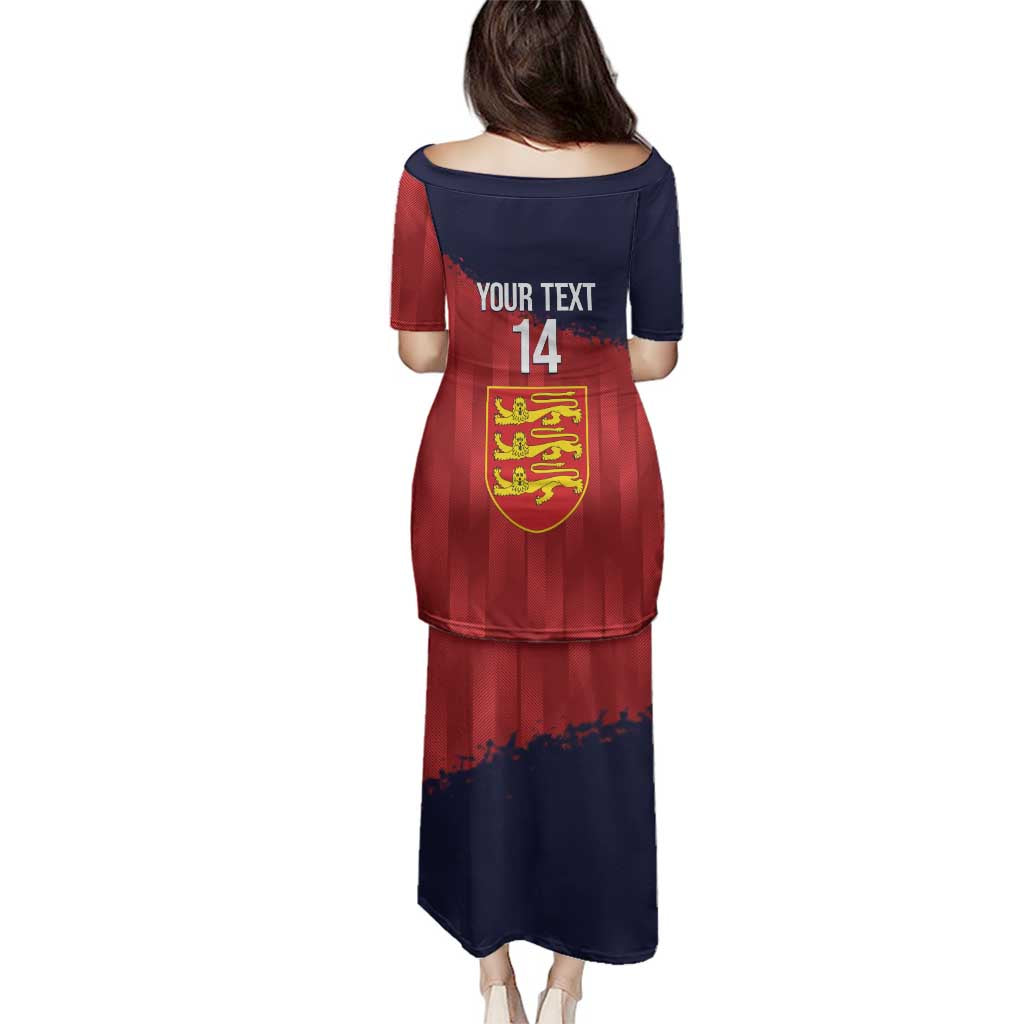 Custom Jersey Cricket Family Matching Puletasi and Hawaiian Shirt Go Jer Lions - Wonder Print Shop