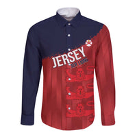 Custom Jersey Cricket Long Sleeve Button Shirt Go Jer Lions - Wonder Print Shop
