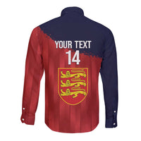 Custom Jersey Cricket Long Sleeve Button Shirt Go Jer Lions - Wonder Print Shop