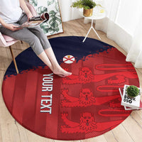 Custom Jersey Cricket Round Carpet Go Jer Lions - Wonder Print Shop