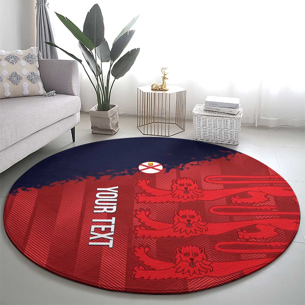 Custom Jersey Cricket Round Carpet Go Jer Lions - Wonder Print Shop